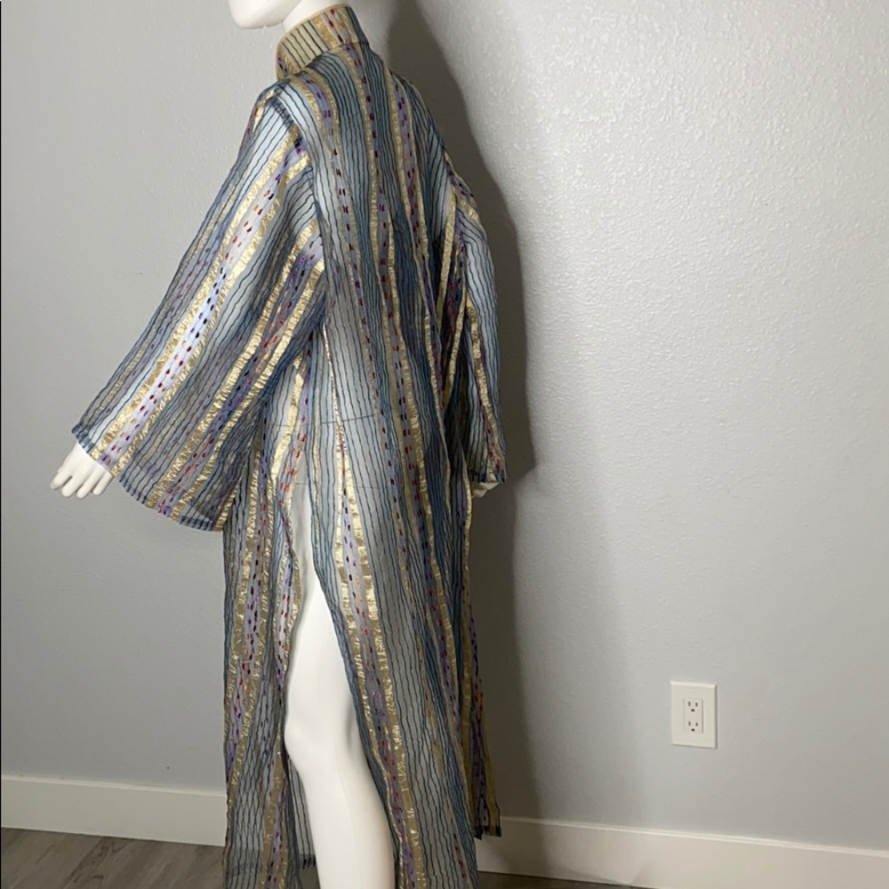 Minh Khoa Vintage Sheer Silk Kimono Jacket - Picture 4 of 9